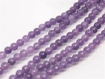 Lavendel Jade kugeln 4.5mm Schnur 40cm