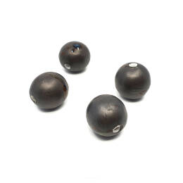 Ceramic Beads, Szara Kulka Mat, średnica 19 mm