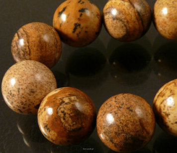 Jasper 14mm balls Cord 40cm