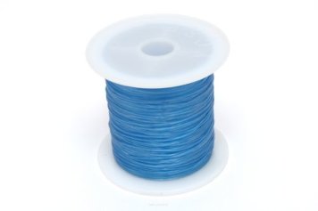 Silikongummi fuer Schmuckherstellung 0.5mm blau Spule 15 Meter