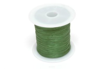 Jewellery Silicone Rubber 0.5mm dark green Spool 15 meters