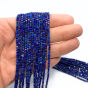 Lapis Lazuli Kostka Fasetowana 2x2 mm - 2