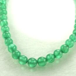 Semitransparent jade beads 8m 40cm Green Cord