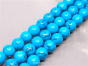 Howlite Turquoise beads 8mm Cord 40cm