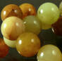 12mm natural jade balls Cord 33pcs