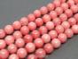 Jade balls faceted 8mm Pink cord 40cm