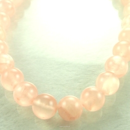 Semitransparent jade beads 12mm Apricot cord 40cm