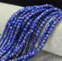 Lapis Lazuli Kostka Fasetowana 4 mm Sznur 40cm Extra Jakość