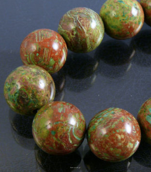 Watercolor Jasper 14mm balls Cord 40cm