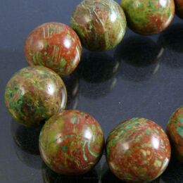 Watercolor Jasper 14mm balls Cord 40cm