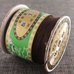 Sznurek/ Kordonek MAKRAMA 0.8 mm ciemny brąz 