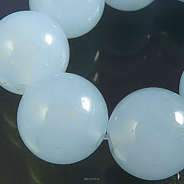 Jade Pastel Blue Balls 14mm Cord 28pcs