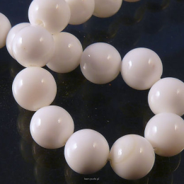 Pastel jade balls 12mm White Cord 33pcs