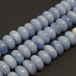 Chalcedony Rekon . Blue Clincher 5/10mm Cord 72pcs