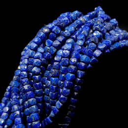 Lapis Lazuli Kostka Fasetowana 4,5x4,5 
