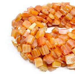 Karneol Kostka Fasetowana 12-12x6 mm