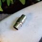 Zapięcie Magnetyczne 12 x 8 mm otwór 5 mm, Ciemne Srebro