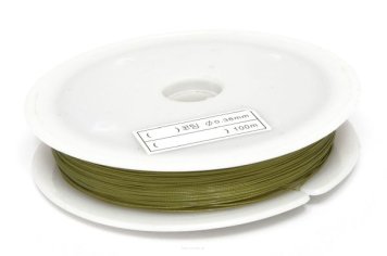 Jewellery rope 0.38mm Olive Spool 100 meters