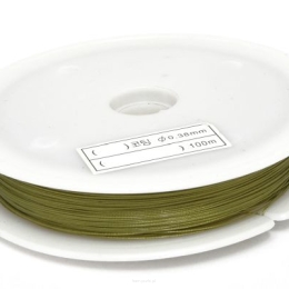 Jewellery rope 0.38mm Olive Spool 100 meters