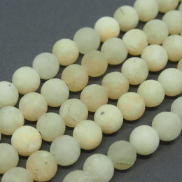 Jade Matt beads 8mm Yellow cord 40cm