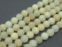 Jade Matt beads 8mm Yellow cord 40cm