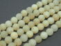 Jade Matt beads 8mm Yellow cord 40cm