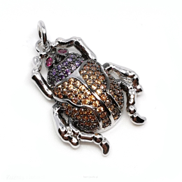 Zawieszka Owad Żuczek 17x25 mm Stal 