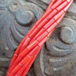 Koral Czerwony Wałek 9,5x3,2 mm