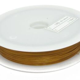Jewellery rope 0.38mm Dark Gold Spool 100 meters