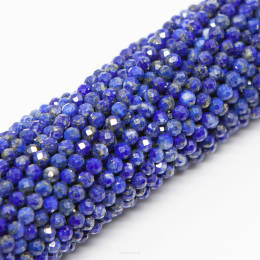Lapis Lazuli Kulka Fasetowana 3 mm