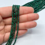 Malachit Naturalny Fasetowany Oponki 3x2 mm Sznur 40cm - 2