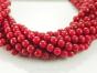 Jade balls faceted 8mm Ruby cord 40cm