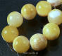 Pastel jade balls 8mm Yellow and White Rope 40cm