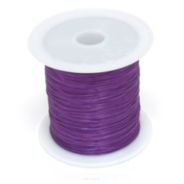 Jewellery Silicone Rubber 0.5mm Dark Violet Spool 15 meters