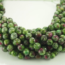 Jade balls faceted 8mm zoisite cord 40cm
