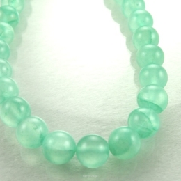 Halbtransparent Jade kugeln 12mm Turquoise Schnur 40cm