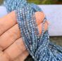 Akwamaryn AAA Kulka Fasetowana 3 mm Sznur 40cm - 2
