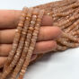 Kamień Słoneczny Oponki Fasetowane 5,5x2,5mm  - 2