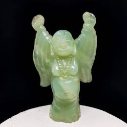 Naturalny Jadeit, Budda, 10/ 6,5 /3 cm