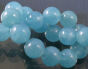 Quartz Blaue Kugel 8mm Schnur 48pcs - 2