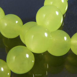 Pastel jade balls 12mm Green Olives Cord 33pcs