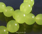 Pastel jade balls 12mm Green Olives Cord 33pcs