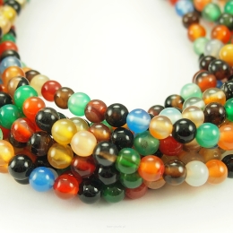 Agat Multicolor Kule 6 mm 