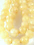 Jade balls facetted 6mm Yellow rope approx. 40cm