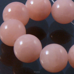 Jade Color Balls 12mm Baby Pink Cord 33pcs